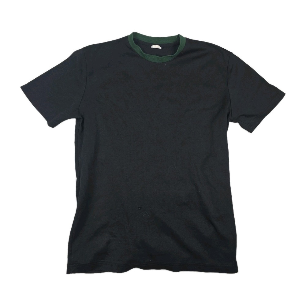 Subway Employee Shirt‎ Adult Size Small Y2K Black Green Logo Short Sleeve